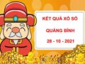 Dự đoán kết quả XS Quảng Bình 28/10/2021 hôm nay thứ