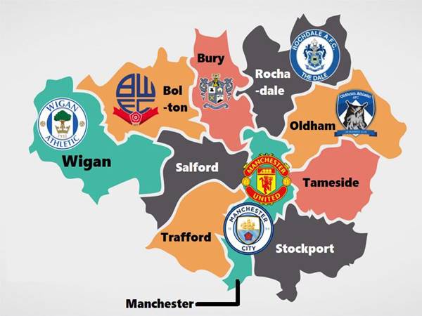 Thông tin các đội bóng thành Manchester – bóng đá Anh
