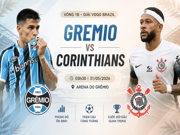 Gremio vs Corinthians nhận định, dự đoán trước trận đêm nay