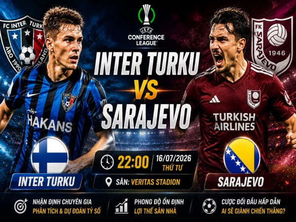 Nhận định chuyên gia Inter Turku vs Sarajevo 22h00 hôm nay
